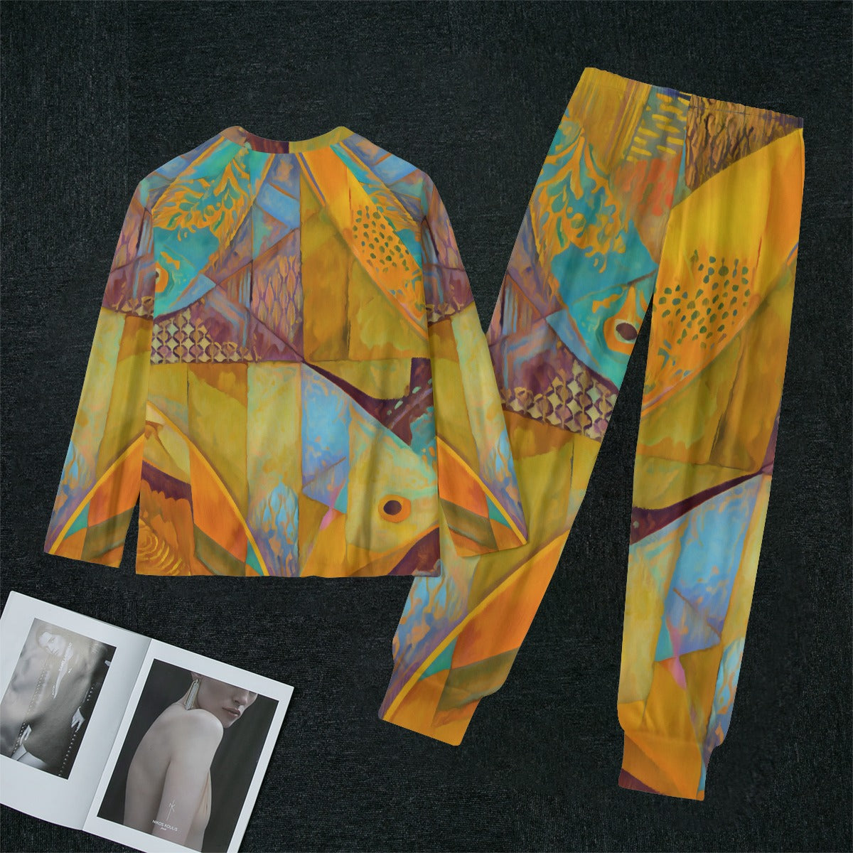“Aqua Landscape” Women's Sleep Pajamas