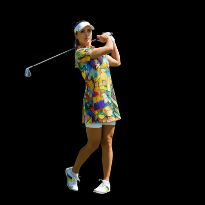 “Colour Block”  Women's UV Protection POLO Shirt