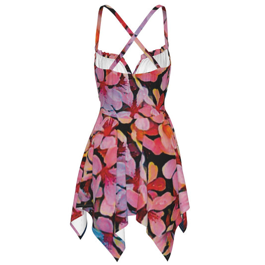“Pink India Hawthorn” Women's Slip Dress