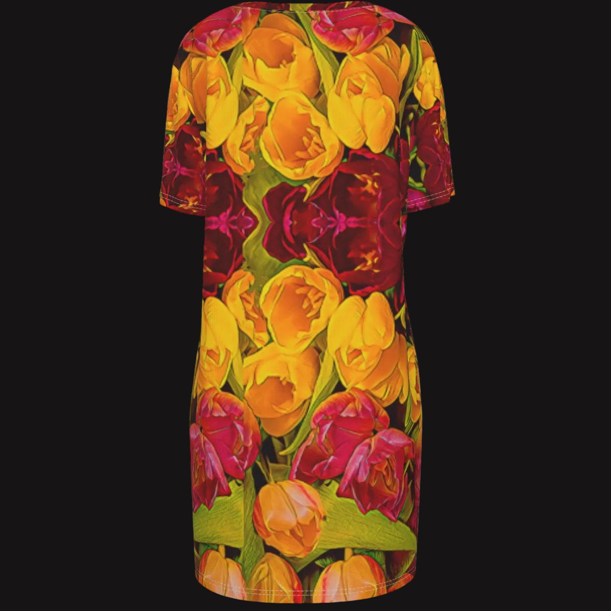 “Radiant Harmony” Women's Waist Tight Dress | 190GSM Cotton