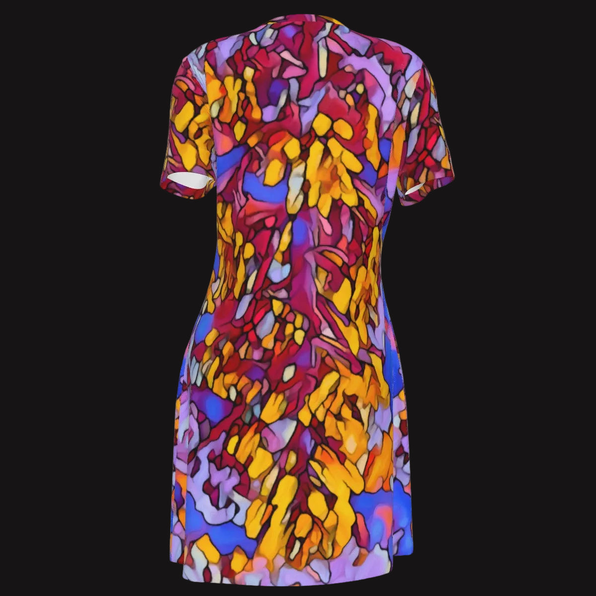 “The Language of Light” Women's V Neck Dress|180GSM Cotton