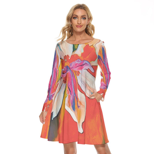 “Dietes ”Women's Crew Neck Dress