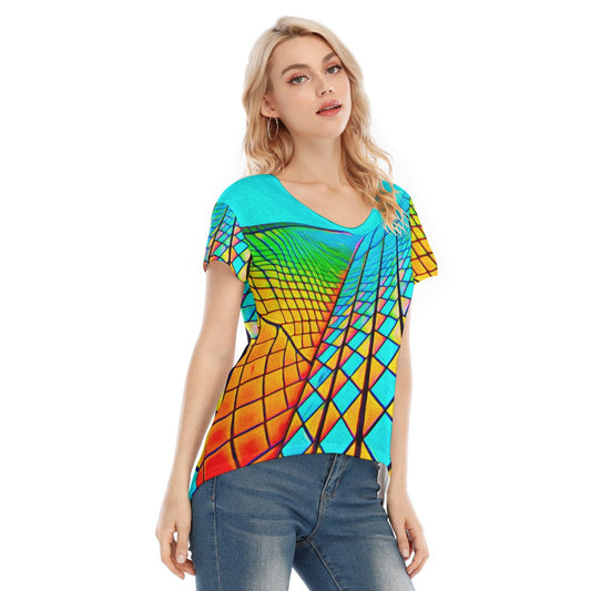 “Opera House 1” Women's V-neck Short Sleeve T-shirt