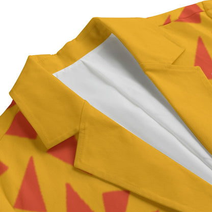 “Tangerine Tease” Women's Leisure Blazer | 245GSM Cotton