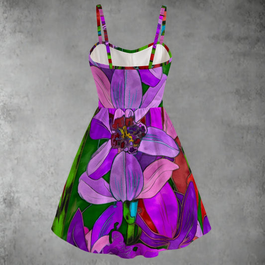 “Fantasia”  Women's Spaghetti Strap Dress