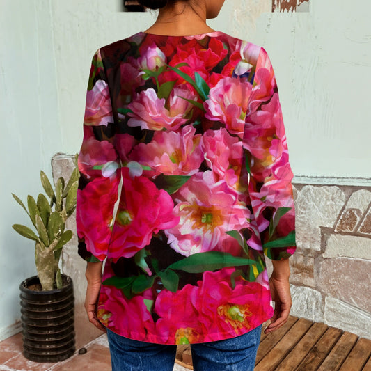 “Summer Blush” Women's Faux Sweater Cardigan