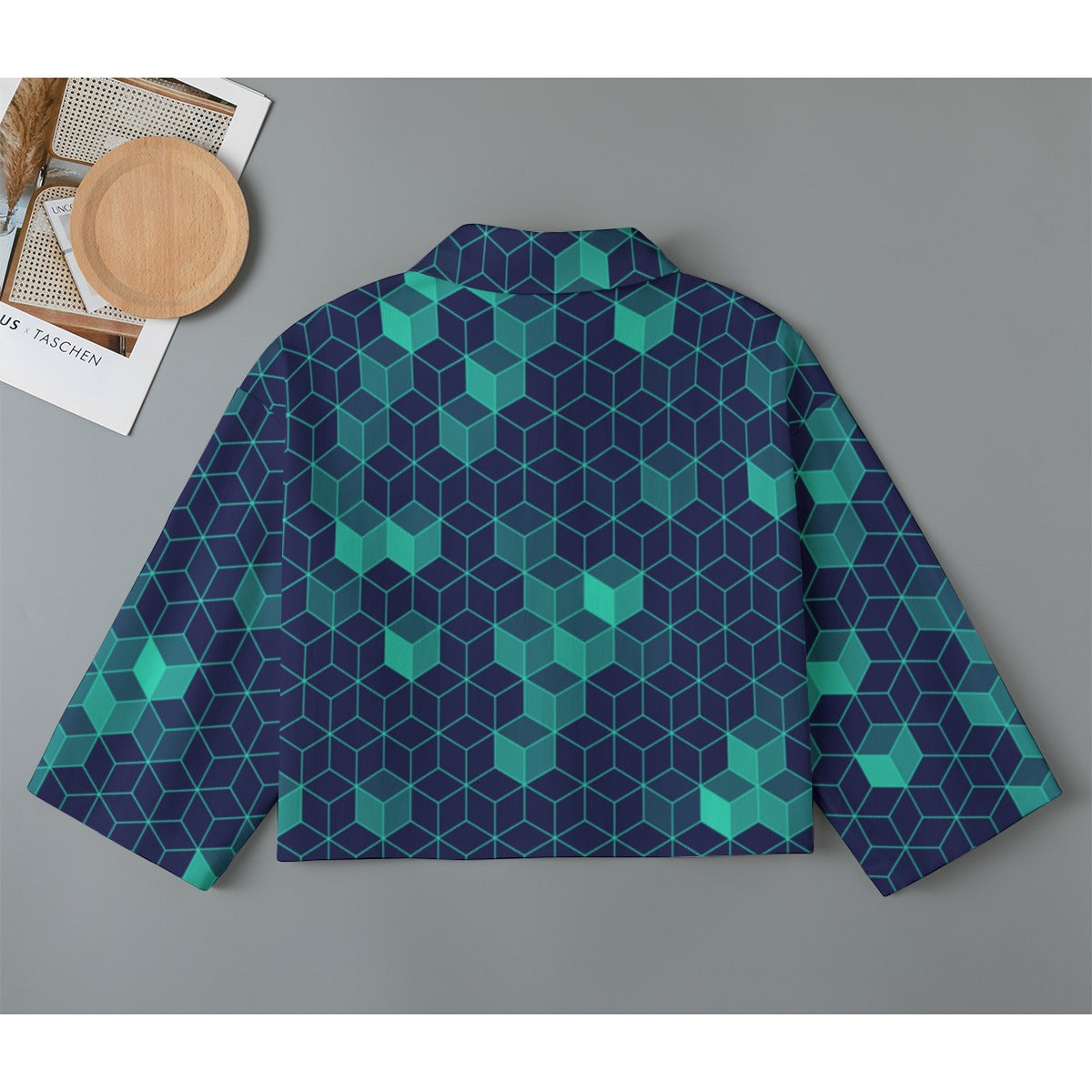 “Polyhedral” Women's Cropped Jacket | 245GSM Cotton