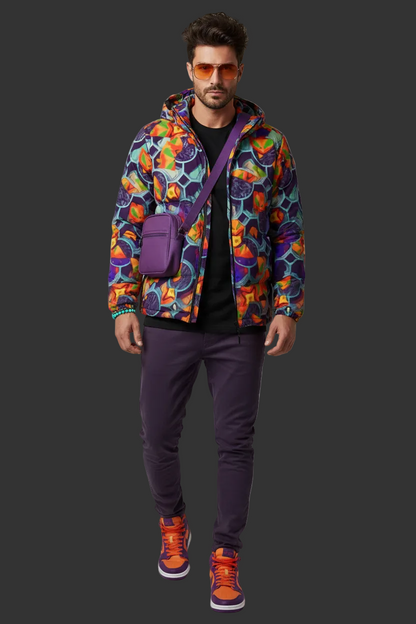 “Botanic Nebula”  Unisex Down Jacket