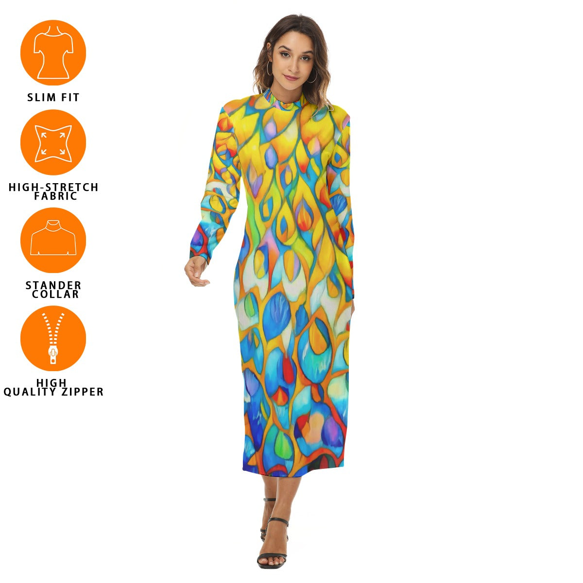 “Prism” Print Women's Hip Dress
