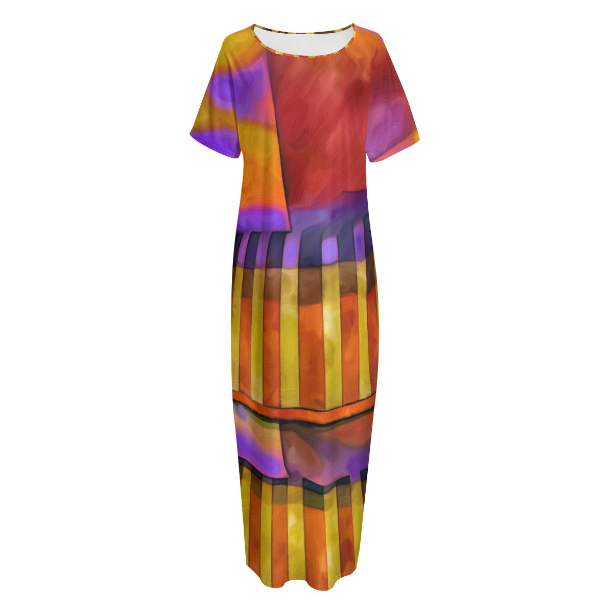 “Carnival” Women's Long Dress With Pocket