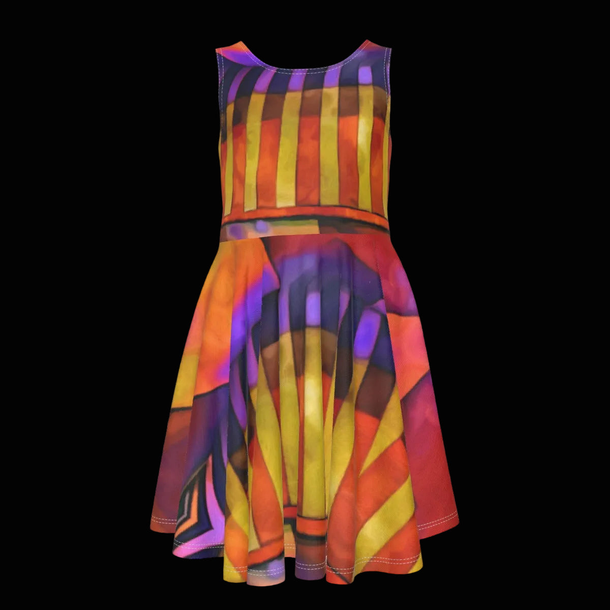 “Carnival” Kid's Sleeveless Vest Dress